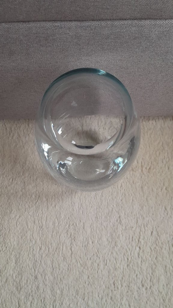 Krosno Poland Clear Glass Vase