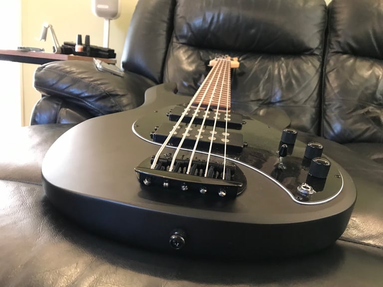 image for STERLING BY MUSIC MAN SUB STINGRAY RAY5HH 5-STRING BASS GUITAR IN STEALTH BLACK