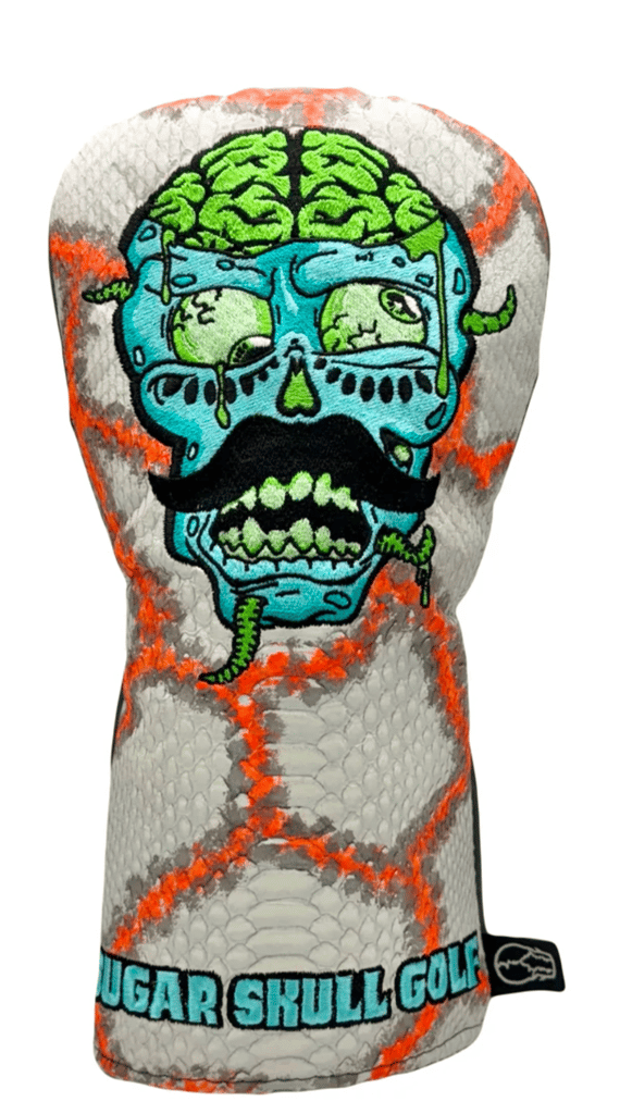 image for Sugar skull golf snakeskin driver headcover