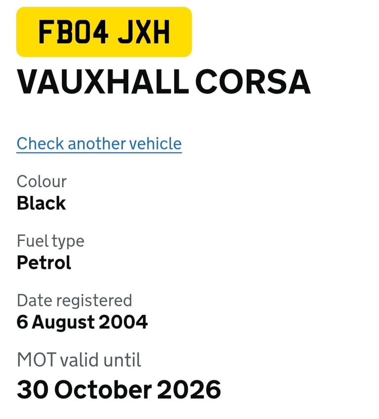 Vauxhall, CORSA, Hatchback, 2004, Manual, 1389 (cc), 3 doors