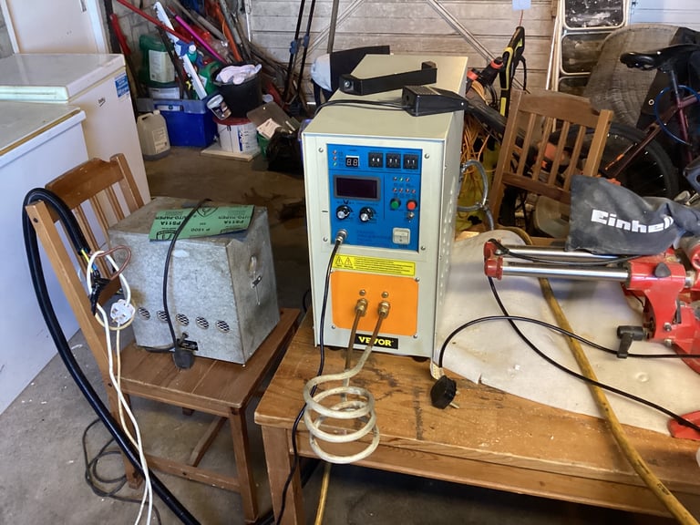 Induction melting furnace and brazing,15kw single phase 