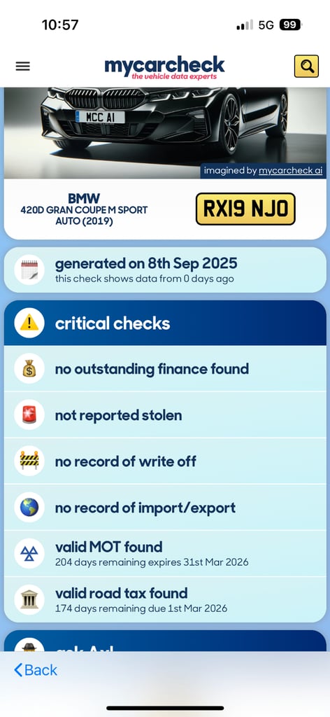 BMW, 4 SERIES, Coupe, 2019, Semi-Auto, 1995 (cc), 4 doors