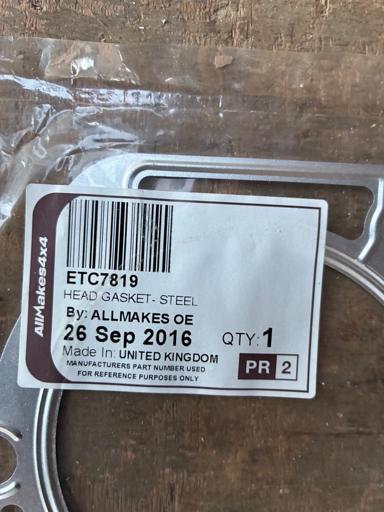 New steel head gaskets for 3.9 v8 