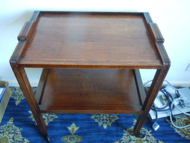 image for Antique wooden trolley