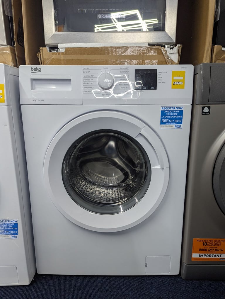 Beko WTK84011W 8kg 1400 Spin Washing Machine – White