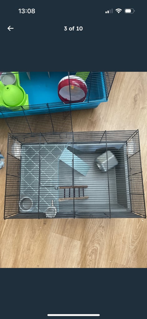 2 hamster cages with carrier 