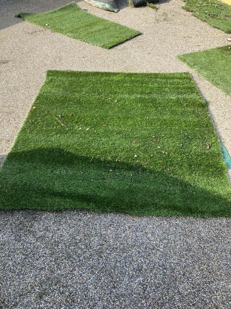 image for Artificial grass x11 pieces - various sizes, £200 for all, will also sell separately