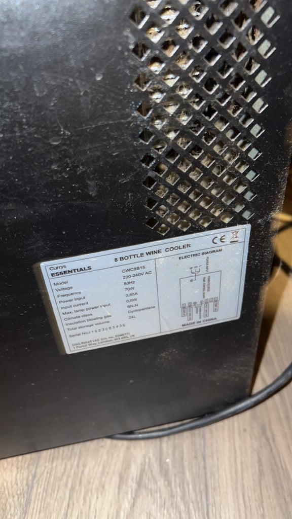 Curry’s mini fridge 