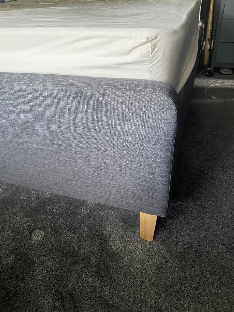 King size ottoman grey bed can deliver locally for fee
