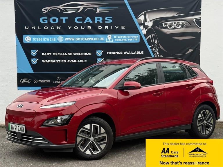 2021 Hyundai KONA 39kWh SE Connect Auto 5dr (10.5kW Charger) HATCHBACK Electric Automatic