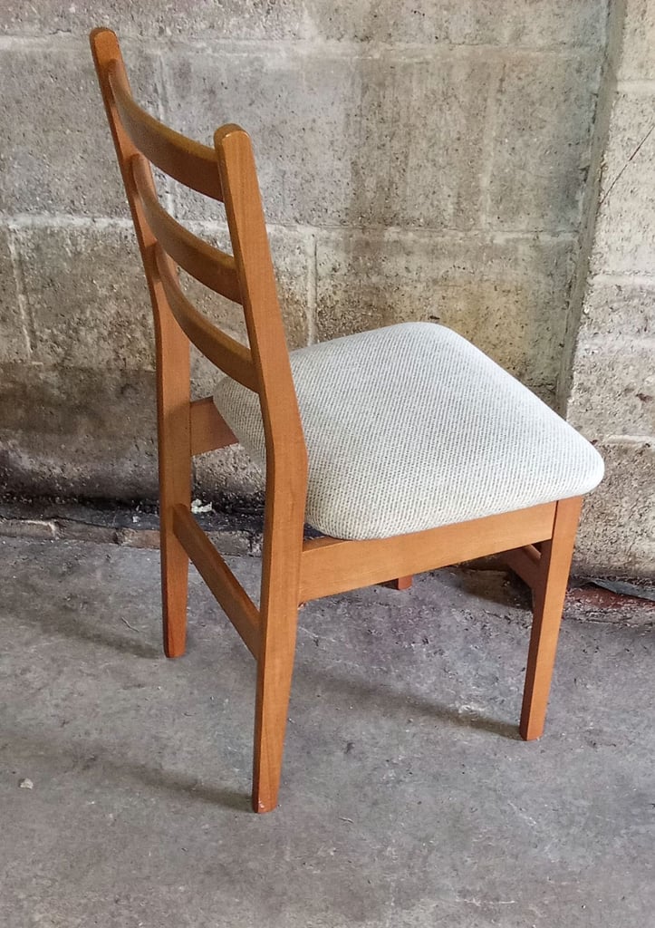 2 teak dining chairs 