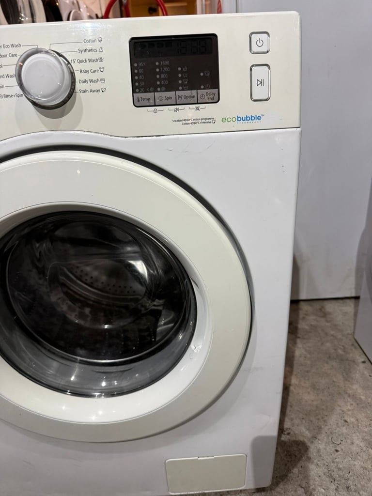 Samsung 9kg ecobubble Washing Machine With Free Delivery N Warranty 