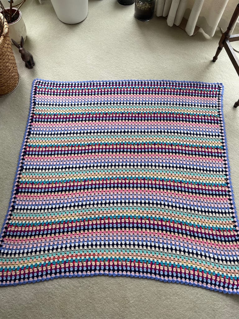 Hand made crochet throw. £20. Collect from Fulham