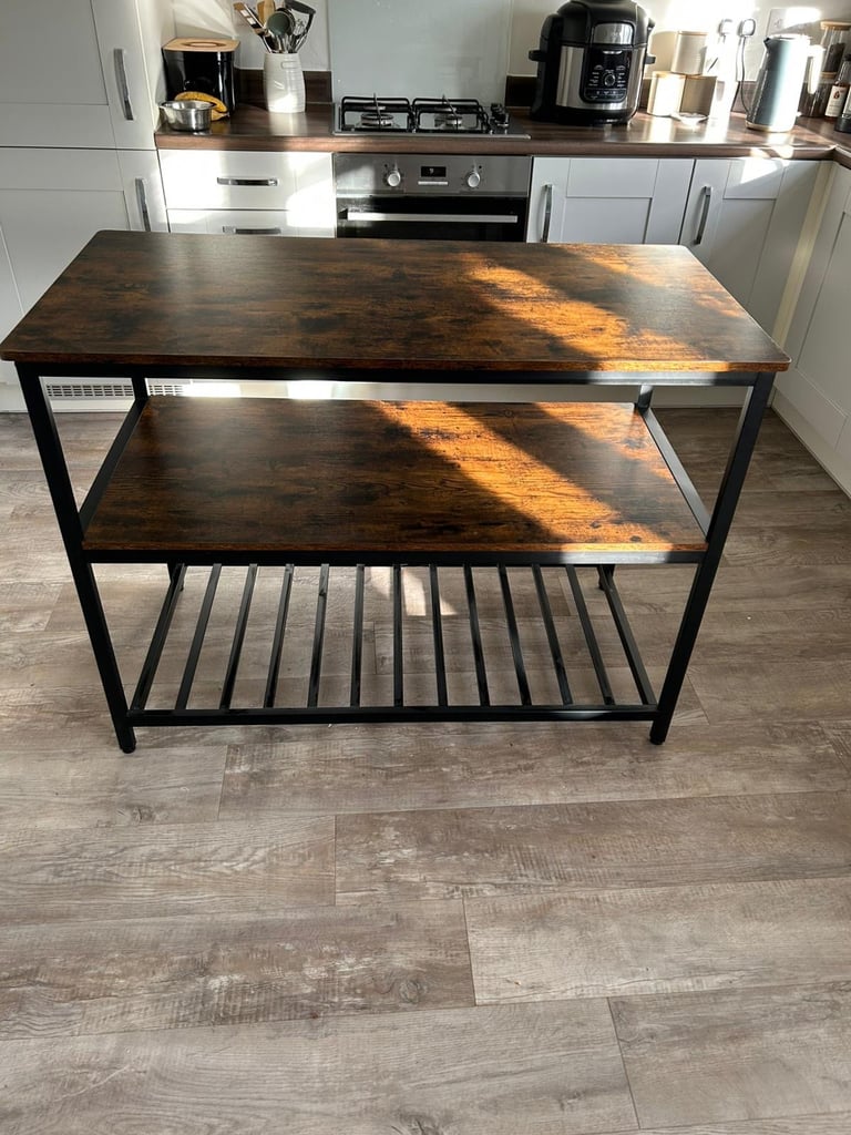 Freestanding kitchen island storage unit