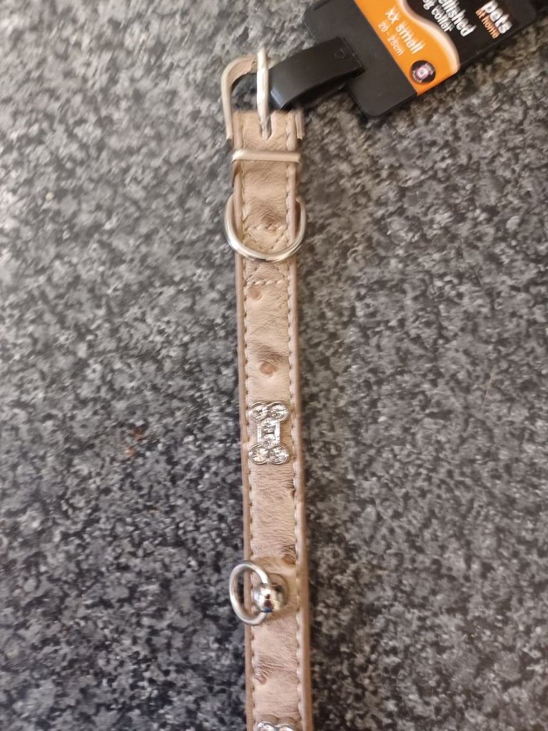 DOG COLLAR - XX Small Diamante Bones