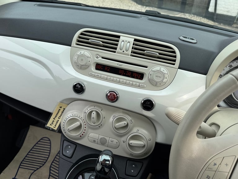 2012 Fiat 500 1.2 Lounge 3dr Dualogic [Start Stop] £20 Road Tax, ULEZ HATCHBACK Petrol Automatic