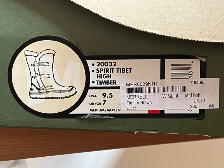 Merrell SPIRIT TIBET HIGH Polartec Thinsulate Boots – Size 7
