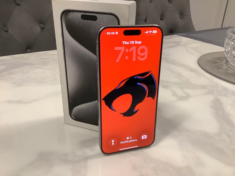 image for AS NEW iPHONE 15 PRO MAX 256GB WHITE TITANIUM UNLOCKED BOXED 
