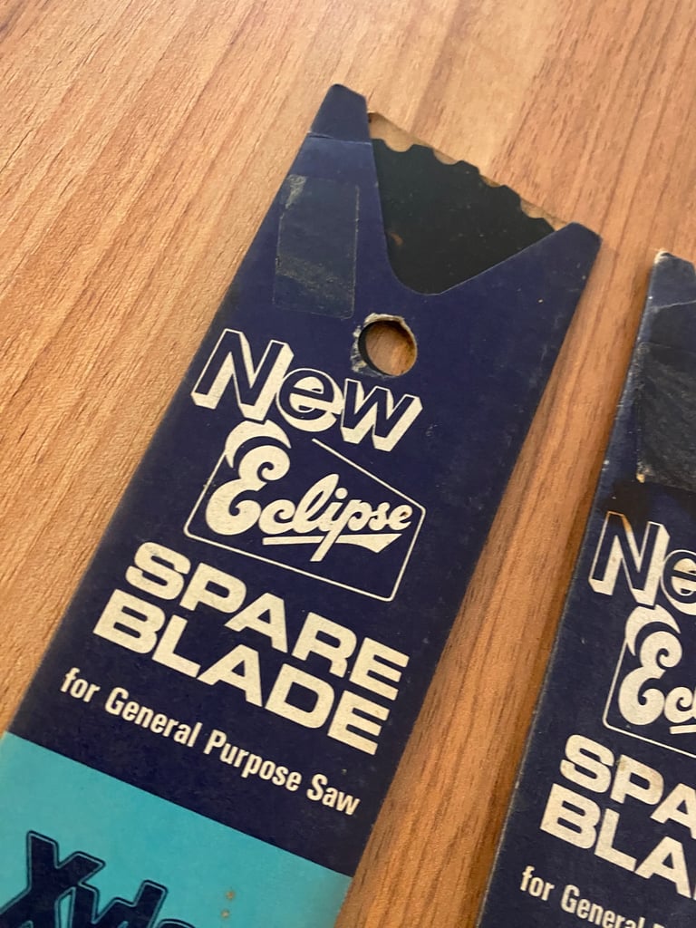 Vintage New Eclipse Spare Blades Xylan X 3 Bundle Job Lot General Purpose