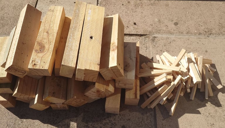 Firewood & kindling for log burner open fire.