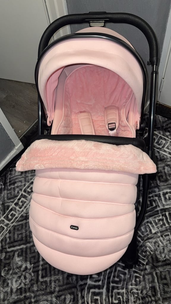 Icandy pink pram