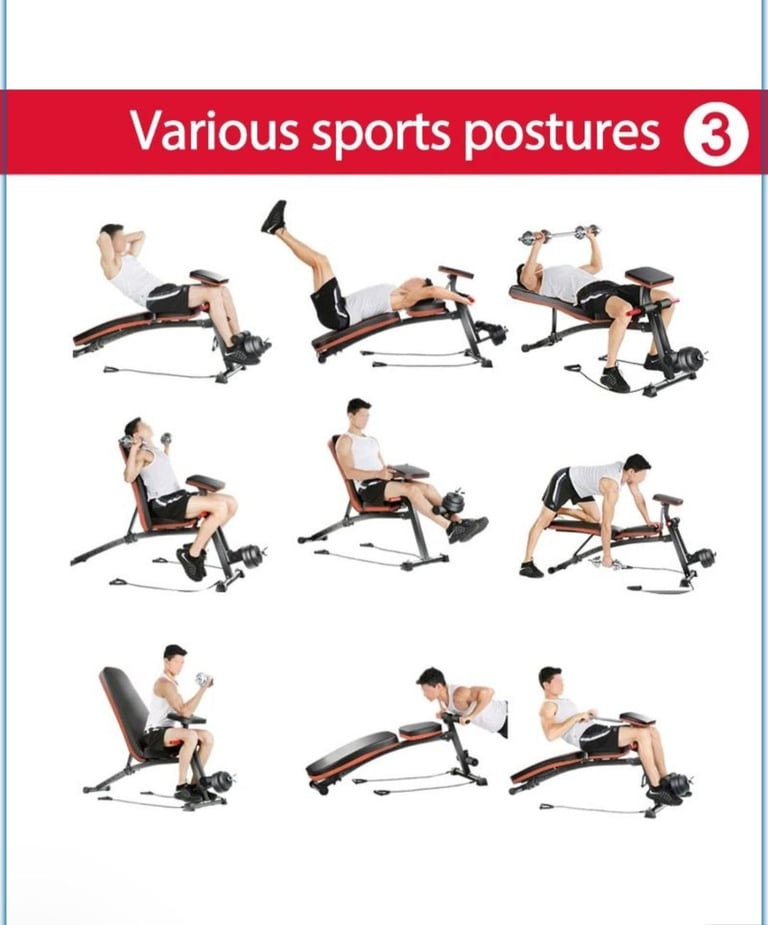 Excellent condition Home Workout Package! 50kg Weights + 2 Benches (Ready to Use)