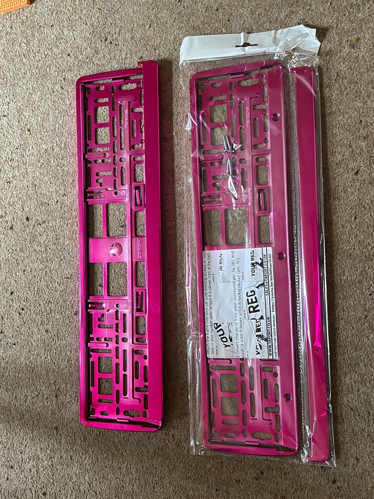 Number plate holders