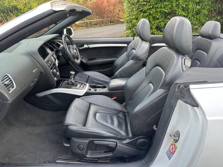 2012 Audi A5 Cabriolet 2.0 TDI S line Euro 5 (s/s) 2dr CONVERTIBLE Diesel Manual