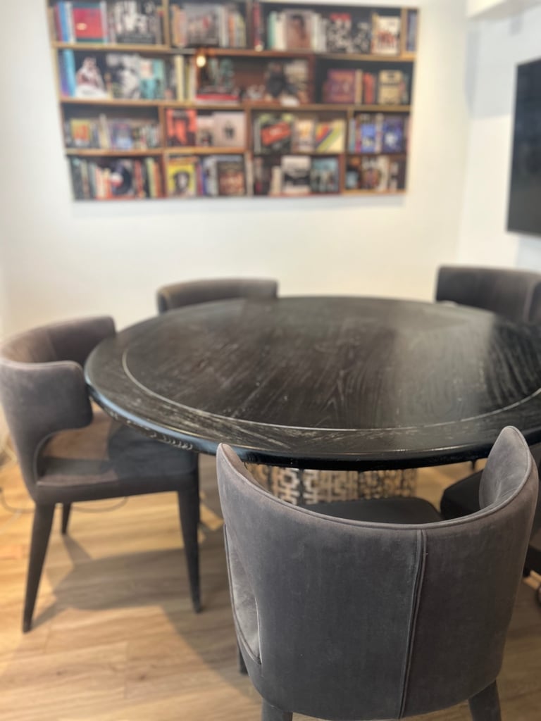 4-6 seater: Jonathan Adler Round dining table
