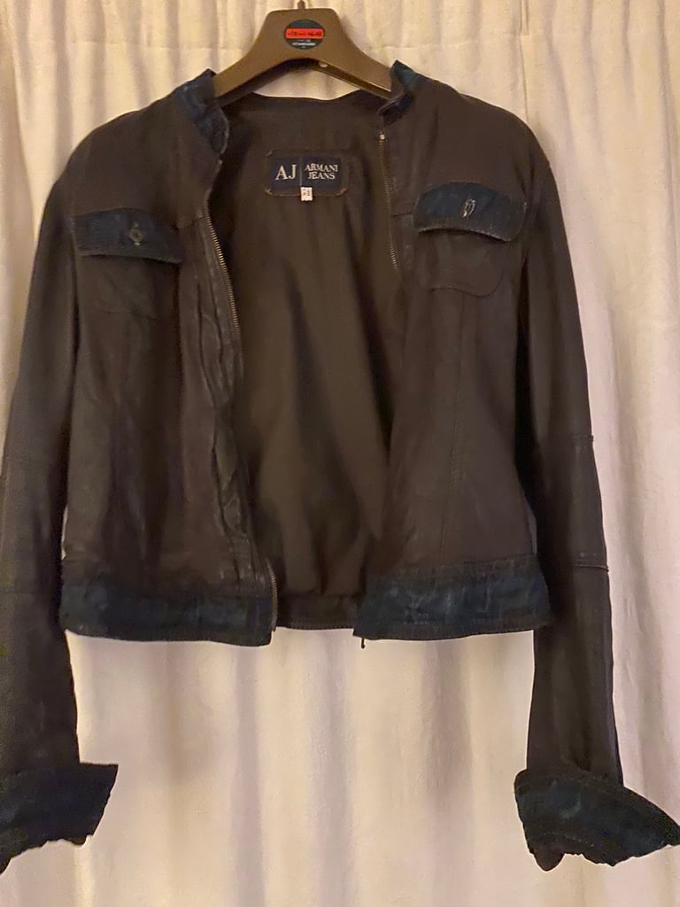 Armani leather jeans jacket | in Emsworth, Hampshire | Gumtree