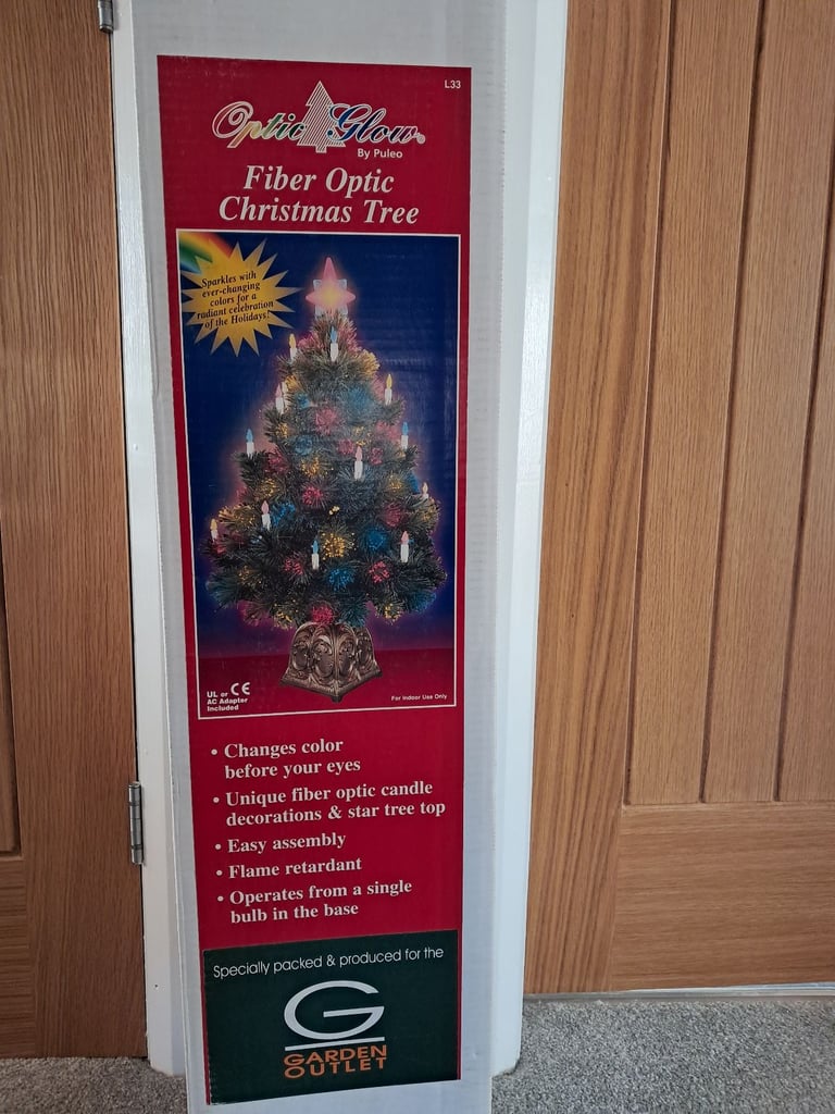 FIBRE OPTIC CANDLE CHRISTMAS TREE 