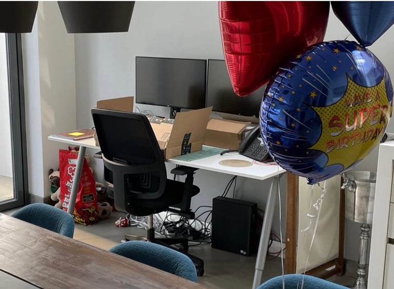 image for Desk and chair combo for sale