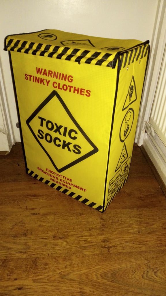 image for FOLDABLE STYLISH YELLOW LAUNDRY BIN 
