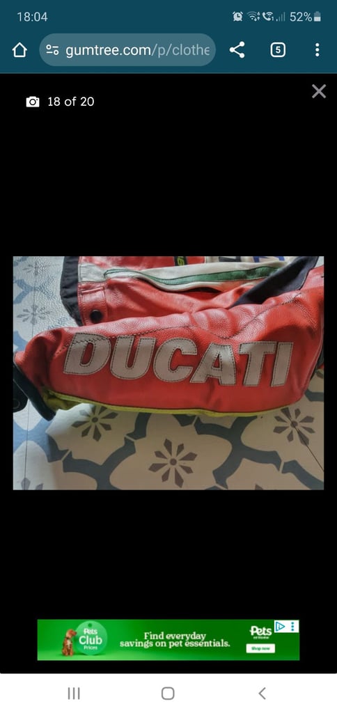Original Valentino Rossi Ducati Leather jacket 