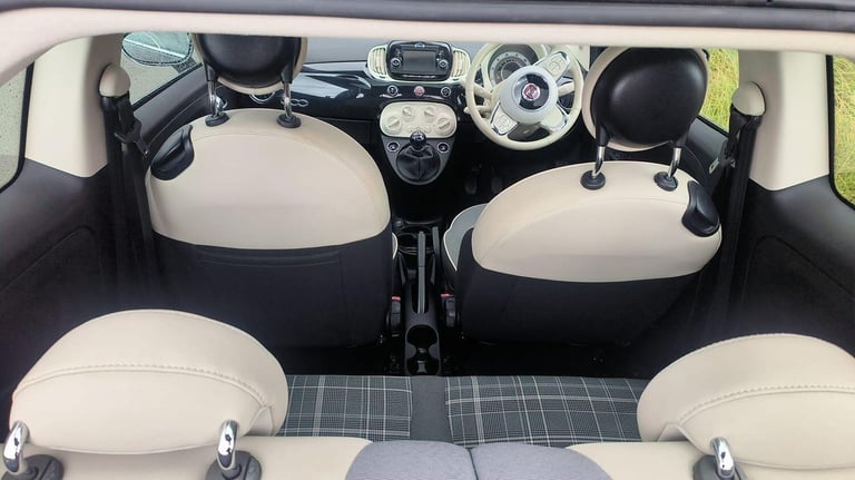FIAT 500 1.2 500 Euro 6 1.2 69hp Lounge Black Manual Petrol 2018
