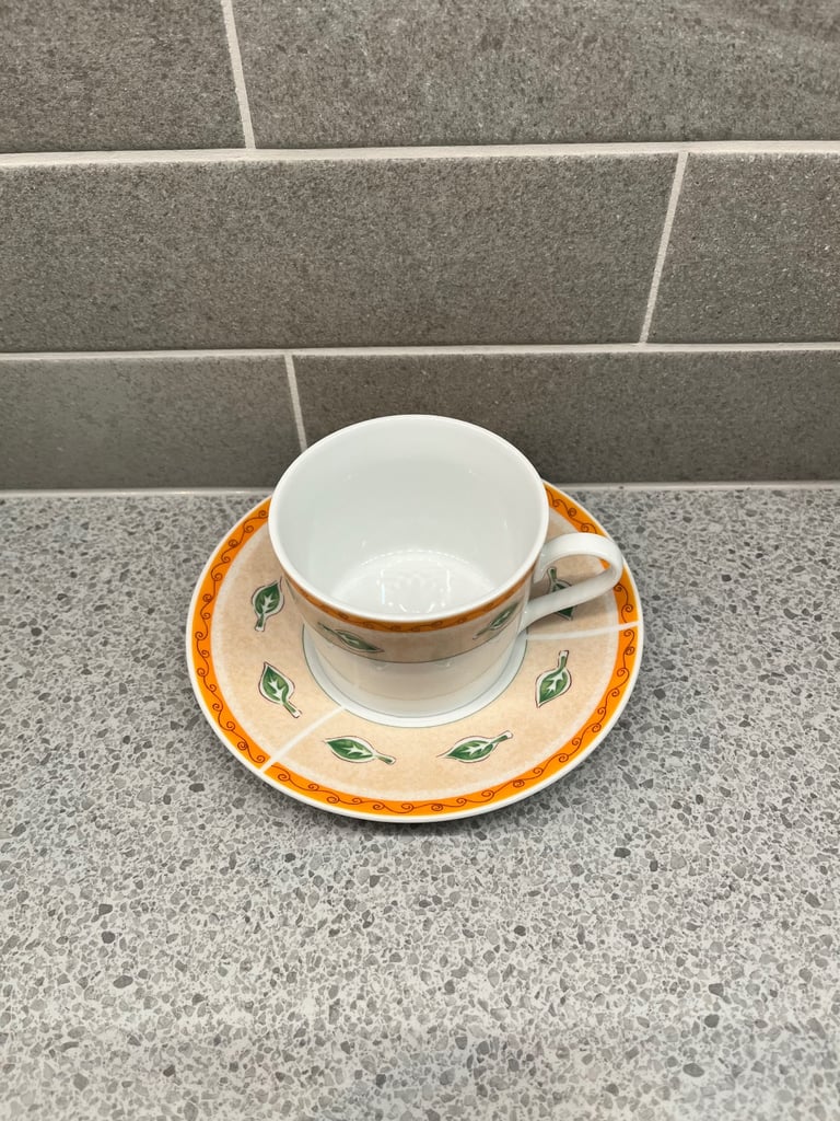 image for Vintage Polish porcelain six set cup and saucer