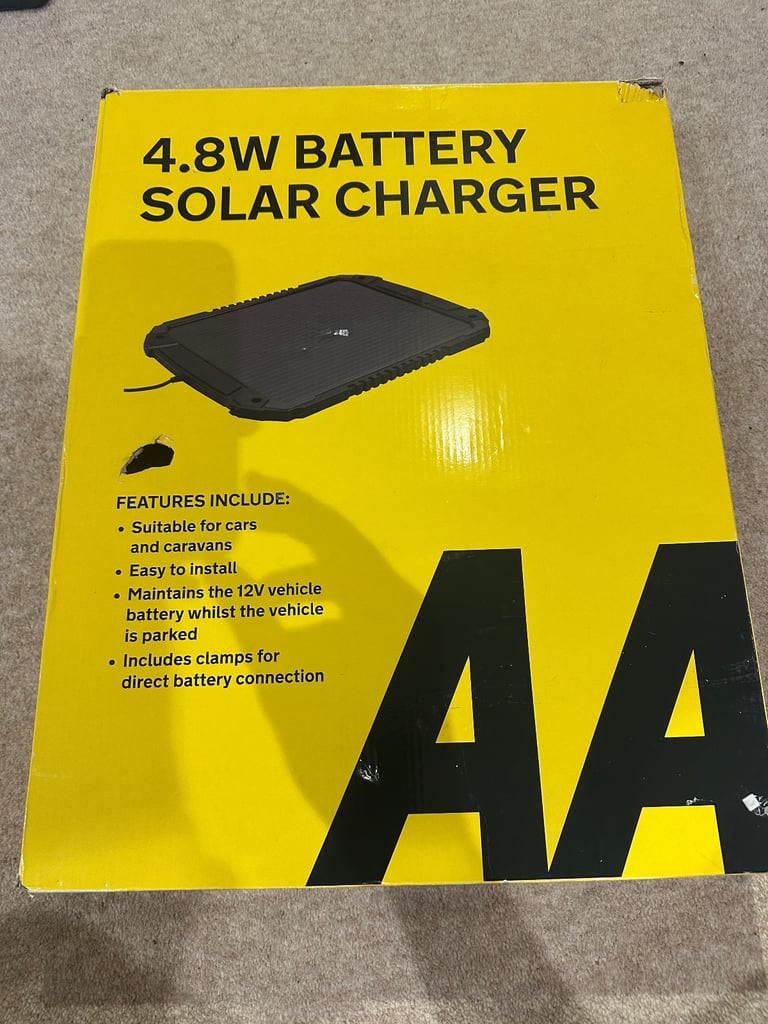 AA 4.8w Solar Charger for Cars
