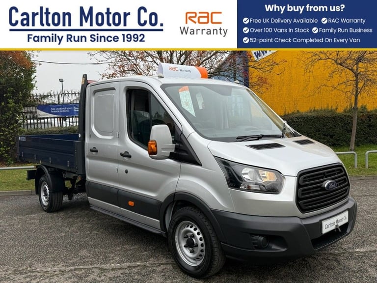 2019 Ford Transit 2.0 350 L3 D/CAB TIPPER [ TOOL STORE ] EURO-6 SRW Tipper Crew Diesel Manual
