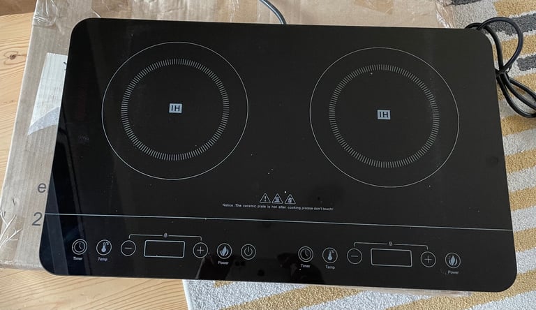 Electric 2 Zone portable induction Hob NEW for boats caravans or during kitchen refurbishment 