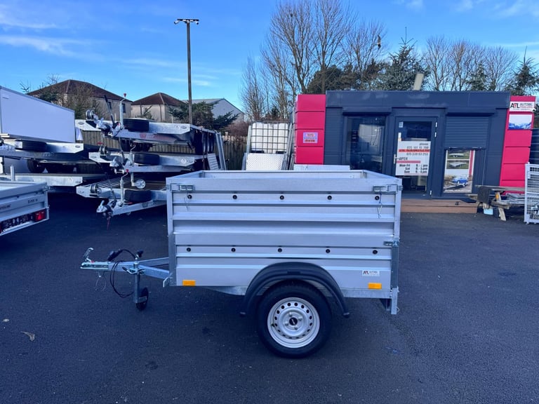 BRAND NEW 5ft x 4ft SINGLE AXLE DOUBLE BROADSIDE TRAILER