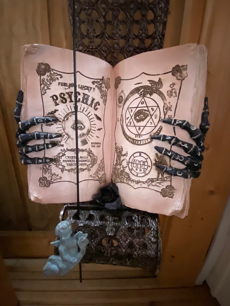 Gothic psychic Nemesis now spell book and stand 