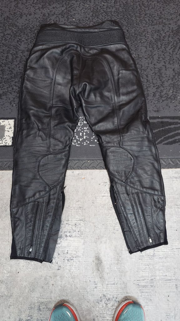Alpinestars motorcycle leather trousers 