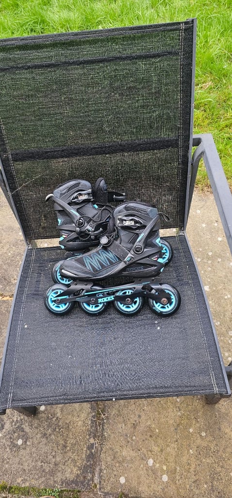 Skates UK5 used once rollerblades inline skates V8 skates