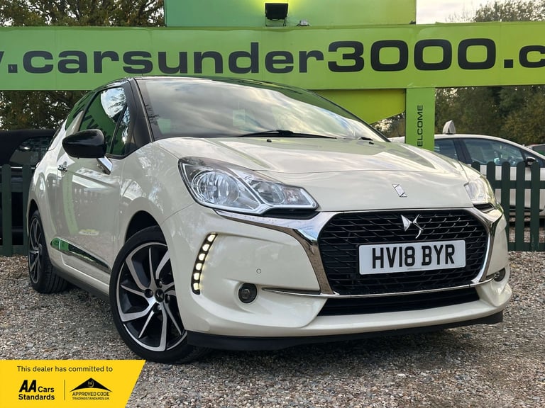 2018 DS Automobiles DS 3 1.2 DS3 Parthenon Cream PureTech 3dr Hatchback Petrol Manual