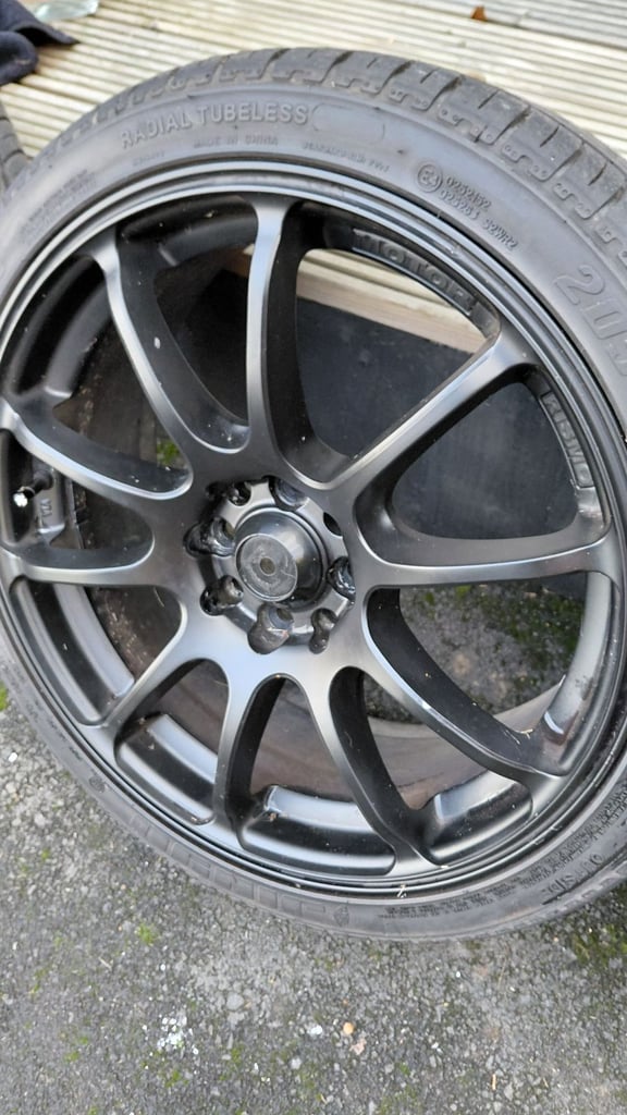17 Inch Motor Rismo Alloy Wheels and Tyres 4 x 100 but multifit