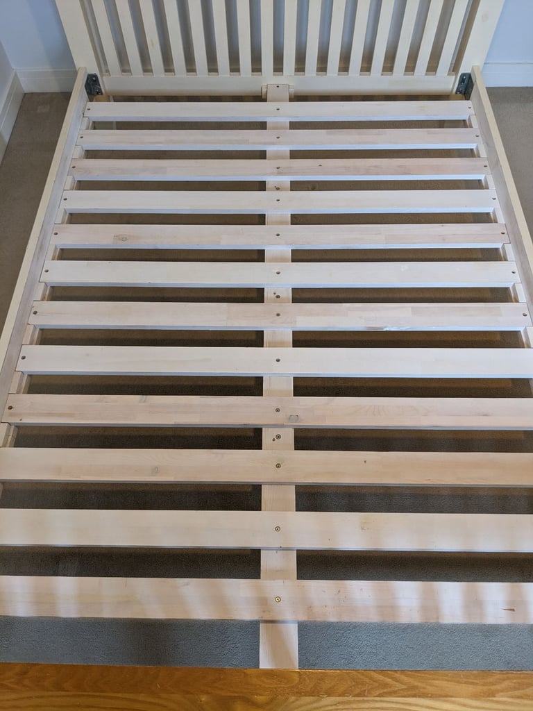 Oak double bed frame