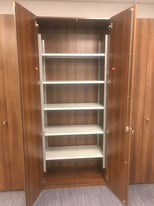 Tall office storage cupboard/display shelving