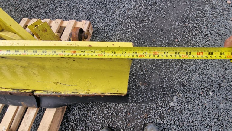 Tractor three point linkage angled snow spring loaded 