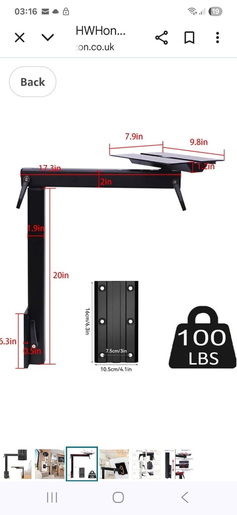 Boxed RV table rrp £146