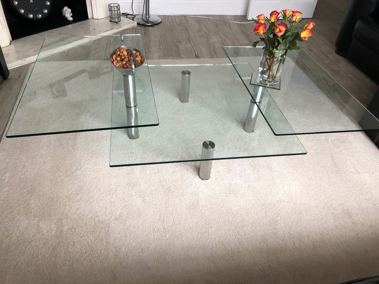 Glass Square Coffee Table